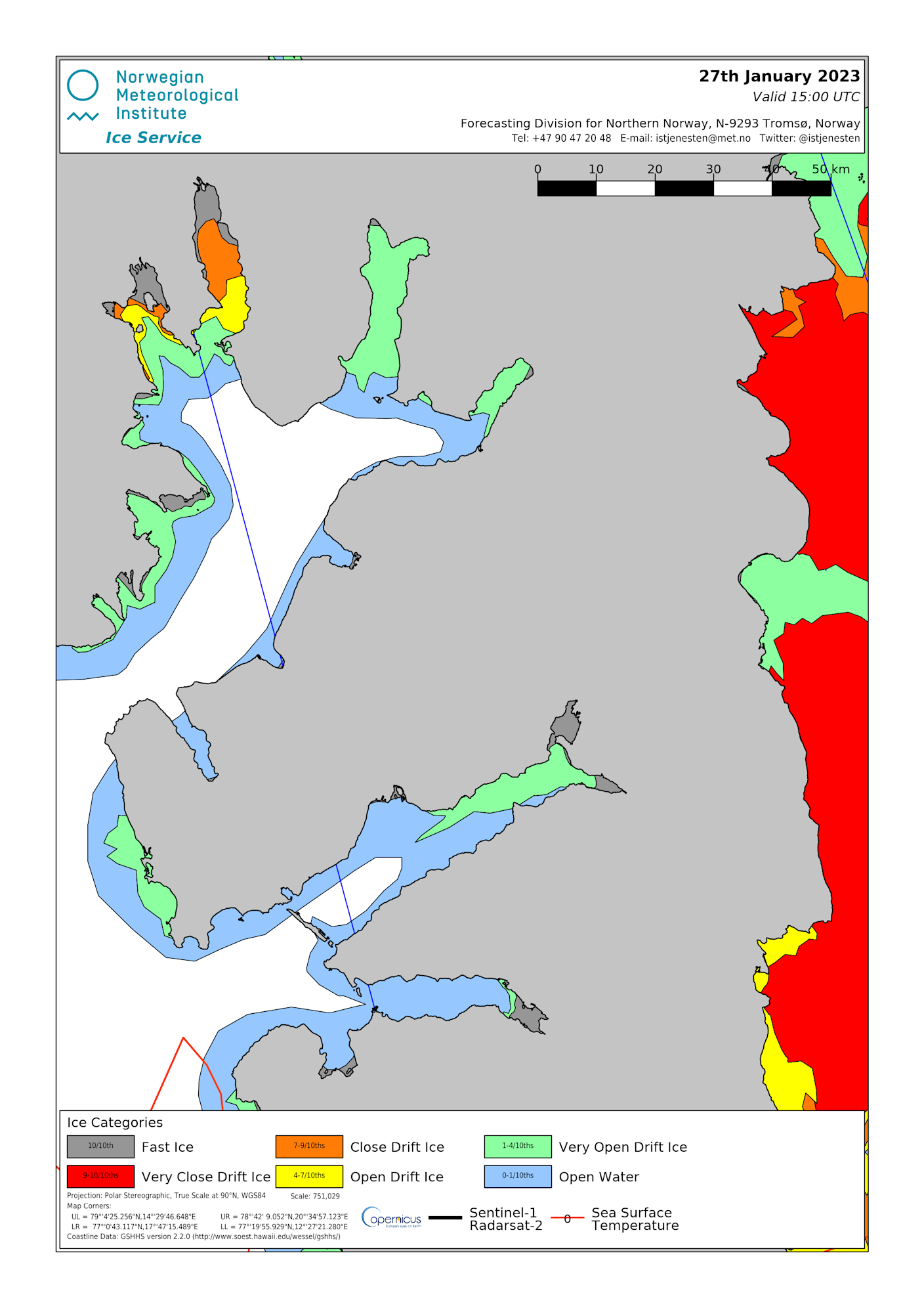 Foto gemaakt door Norwegian Meteorological Institute (<a href=