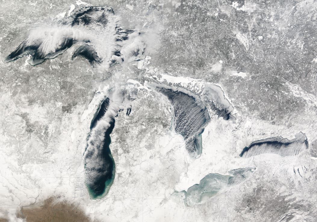 Lake effect snow, of warmwatereffect Weer.nl