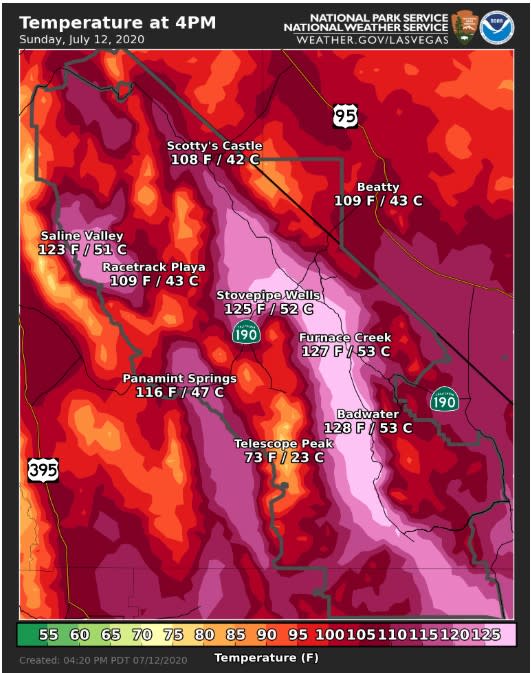 Absurde Hitte In Death Valley Weer Nl Absurde Hitte In Death Valley Weer Nl