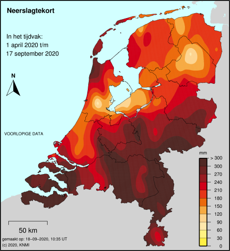 neerslagtekort kaart