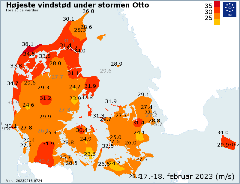 Jaar na Eunice wordt Denemarken getroffen door zware storm Weer.nl Jaar na Eunice wordt Denemarken getroffen door zware storm Weer.nl
