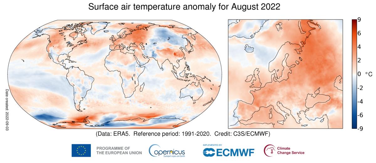 Zomer 2022 warmste ooit gemeten in Europa Weer.nl Zomer 2022 warmste ooit gemeten in Europa Weer.nl